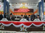 Pj. Bupati Lampung Utara Hadiri Rapat Paripurna Istimewa DPRD Lampung Utara Penetapan Hamartoni Ahadis dan Romli Sebagai Bupati dan Wakil Bupati Terpilih